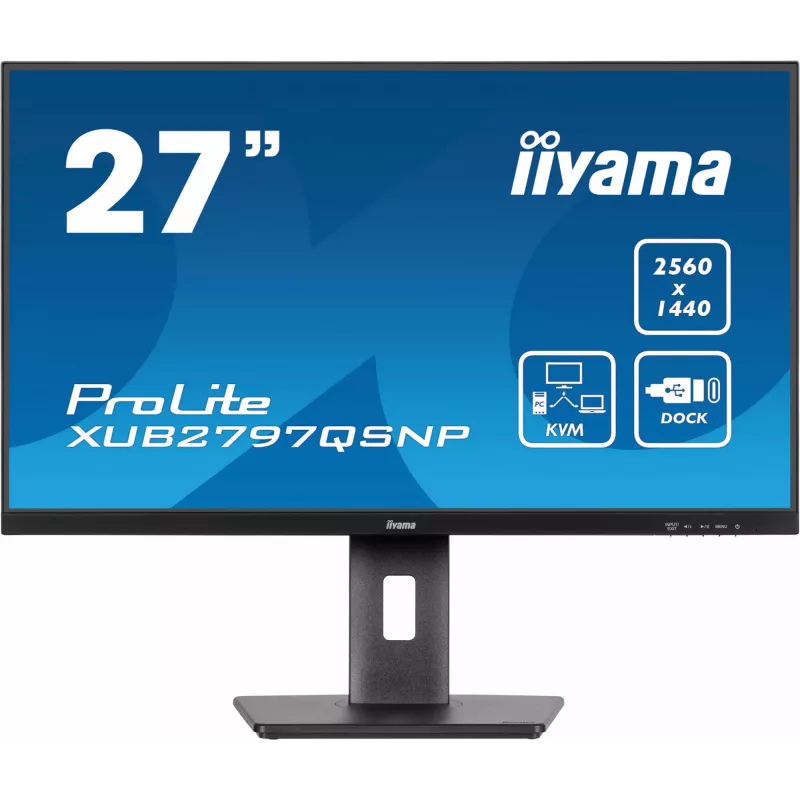 iiyama ProLite XUB2797QSNP-B1 Monitor de ordenador 68,6 cm (27 inch) 2560 x 1440 píxeles Quad HD LED Negro