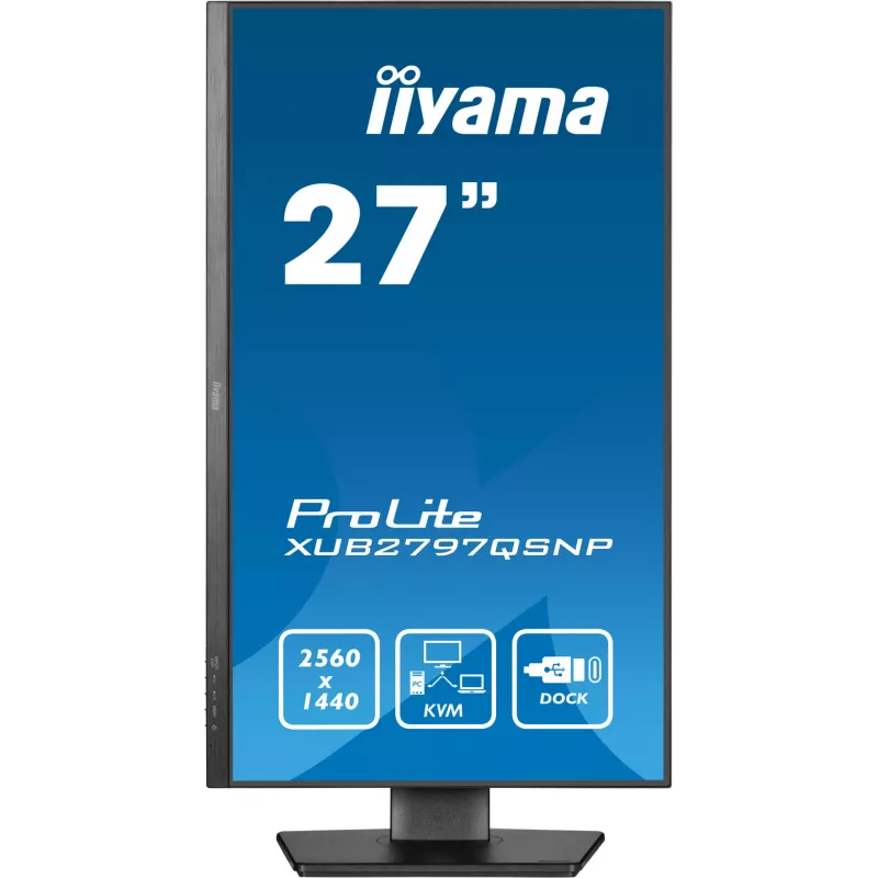 iiyama ProLite XUB2797QSNP-B1 Monitor de ordenador 68,6 cm (27 inch) 2560 x 1440 píxeles Quad HD LED Negro