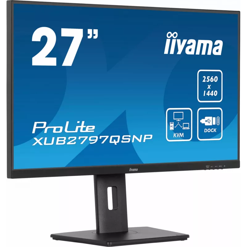 iiyama ProLite XUB2797QSNP-B1 Monitor de ordenador 68,6 cm (27 inch) 2560 x 1440 píxeles Quad HD LED Negro