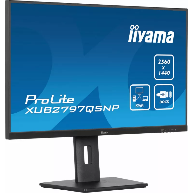 iiyama ProLite XUB2797QSNP-B1 Monitor de ordenador 68,6 cm (27 inch) 2560 x 1440 píxeles Quad HD LED Negro