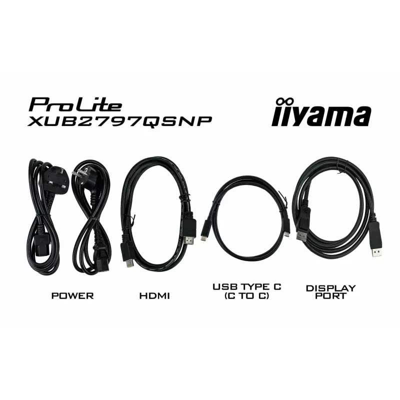 iiyama ProLite XUB2797QSNP-B1 Monitor de ordenador 68,6 cm (27 inch) 2560 x 1440 píxeles Quad HD LED Negro