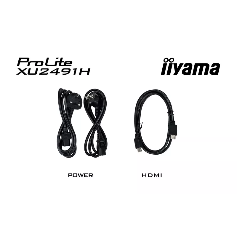 iiyama ProLite XU2491H-B1 Monitor de ordenador 60,5 cm (23,8 inch) 1920 x 1080 píxeles Full HD LED Negro