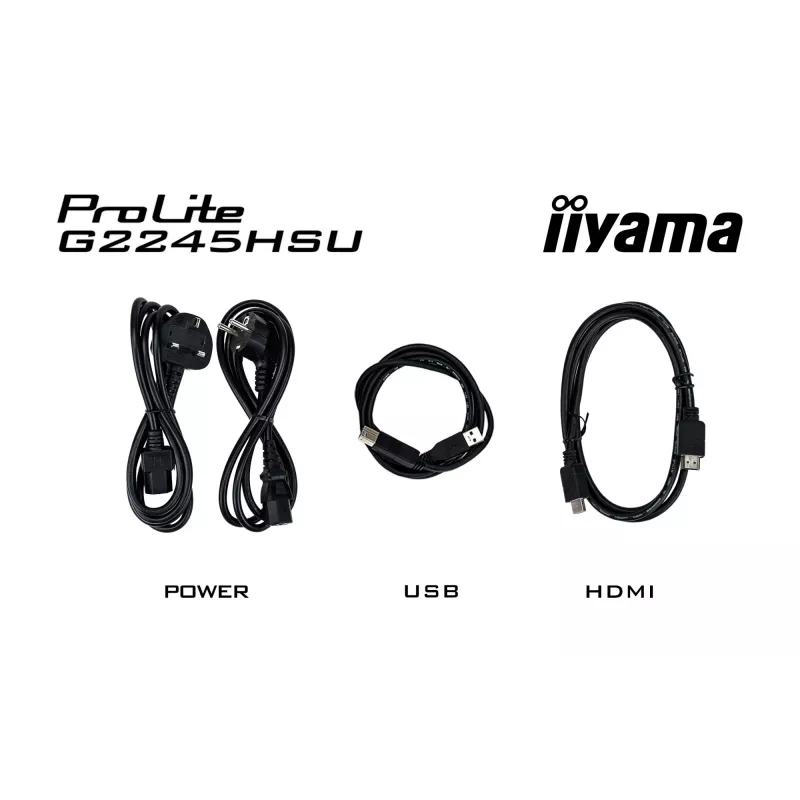 iiyama G-MASTER G2245HSU-B2 Monitor de ordenador 54,6 cm (21,5 inch) 1920 x 1080 píxeles Full HD LED Negro