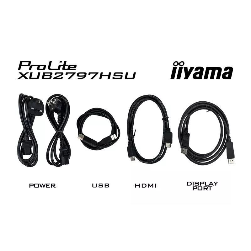 iiyama ProLite XUB2797HSU-B2 Monitor de ordenador 68,6 cm (27 inch) 1920 x 1080 píxeles Full HD LED Negro