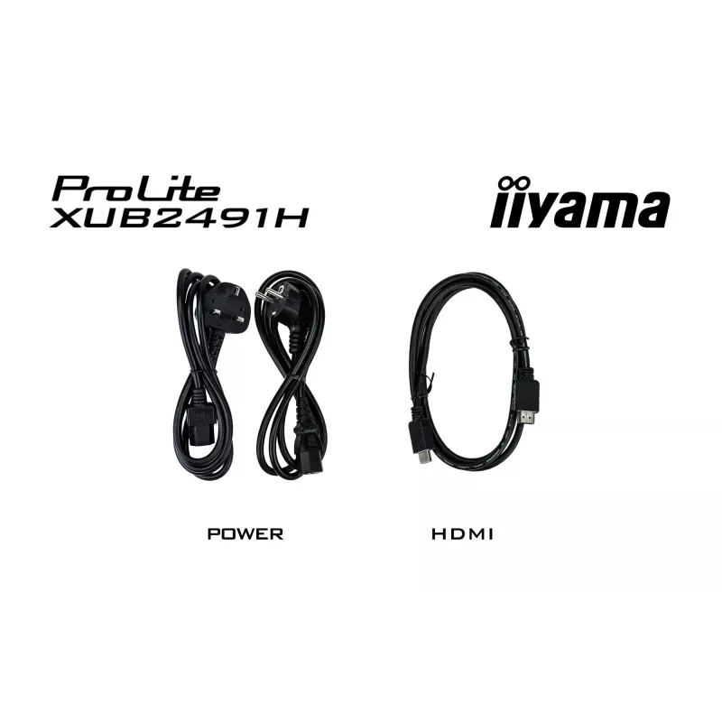 iiyama ProLite XUB2491H-B1 Monitor de ordenador 60,5 cm (23,8 inch) 1920 x 1080 píxeles Full HD LED Negro