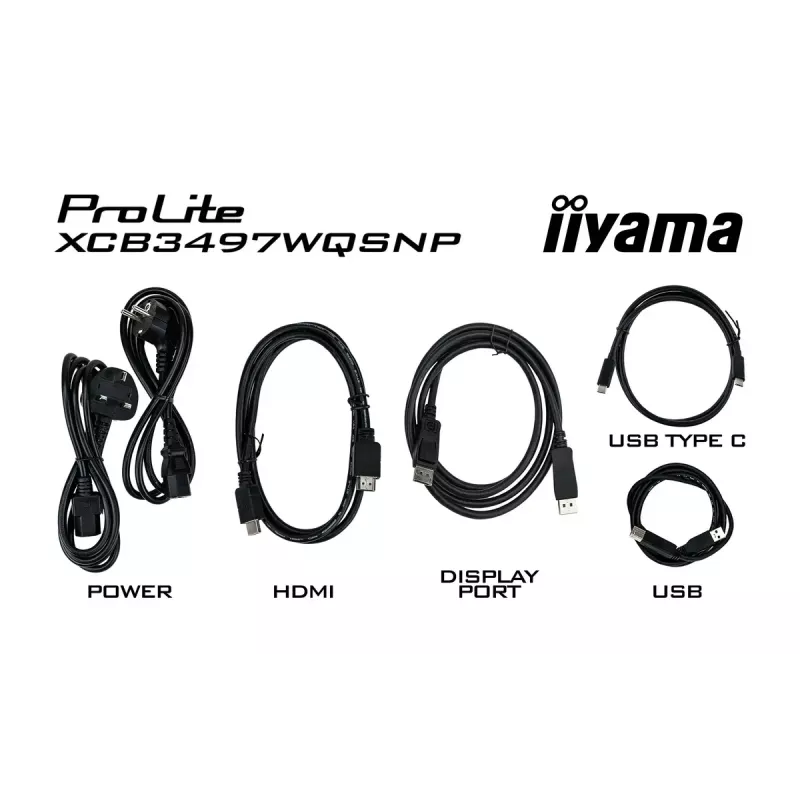 iiyama ProLite XCB3497WQSNP-B1 Monitor de ordenador 86,4 cm (34 inch) 3440 x 1440 píxeles UltraWide Quad HD LED Negro