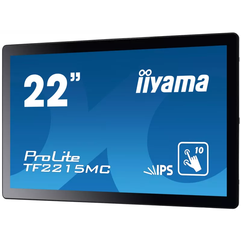 iiyama ProLite TF2215MC-B2 Monitor de ordenador 54,6 cm (21,5 inch) 1920 x 1080 píxeles Full HD LED Táctil Multiusuario Negro