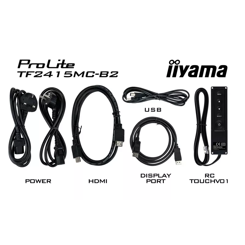 iiyama ProLite TF2215MC-B2 Monitor de ordenador 54,6 cm (21,5 inch) 1920 x 1080 píxeles Full HD LED Táctil Multiusuario Negro