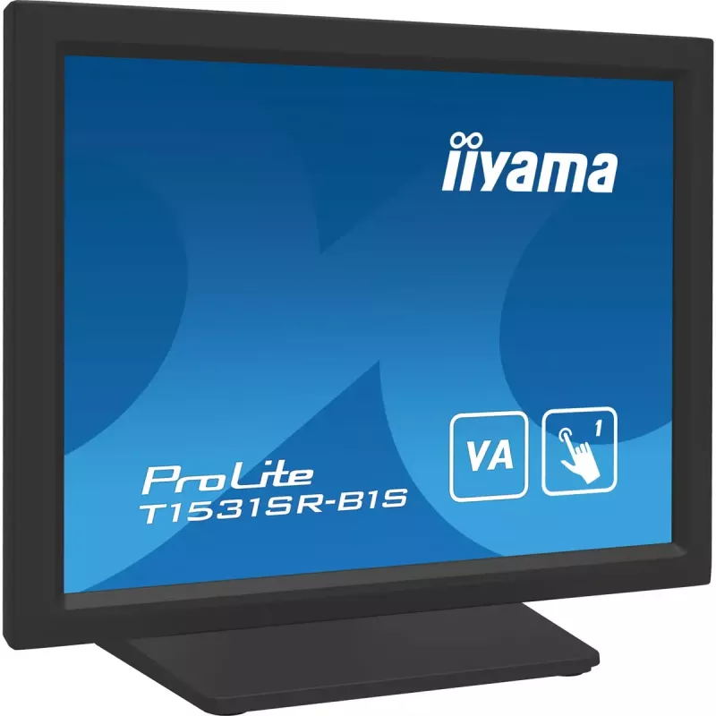 iiyama T1531SR-B1S Monitor de ordenador 38,1 cm (15 inch) 1024 x 768 píxeles XGA LCD Táctil Negro
