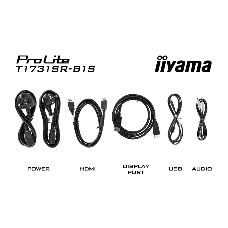 iiyama ProLite T1731SR-B1S Monitor 43,2 cm (17 inch) 1280 x 1024 píxeles SXGA LCD táctil negro
