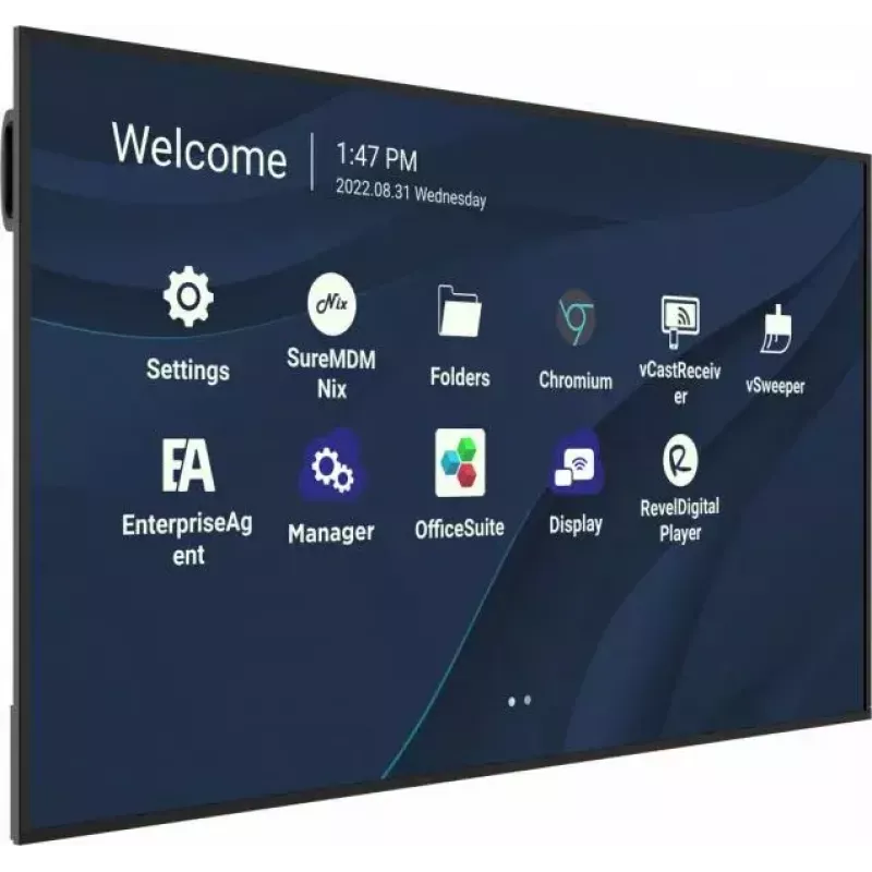 ViewSonic CDE7530 pantalla de cartelería digital de 190,5 cm (75 pulgadas) 4K Ultra HD (3840 x 2160), 450 cd/m², Wi-Fi, USB-C, reproductor multimedia SoC integrado, Android 11, negra