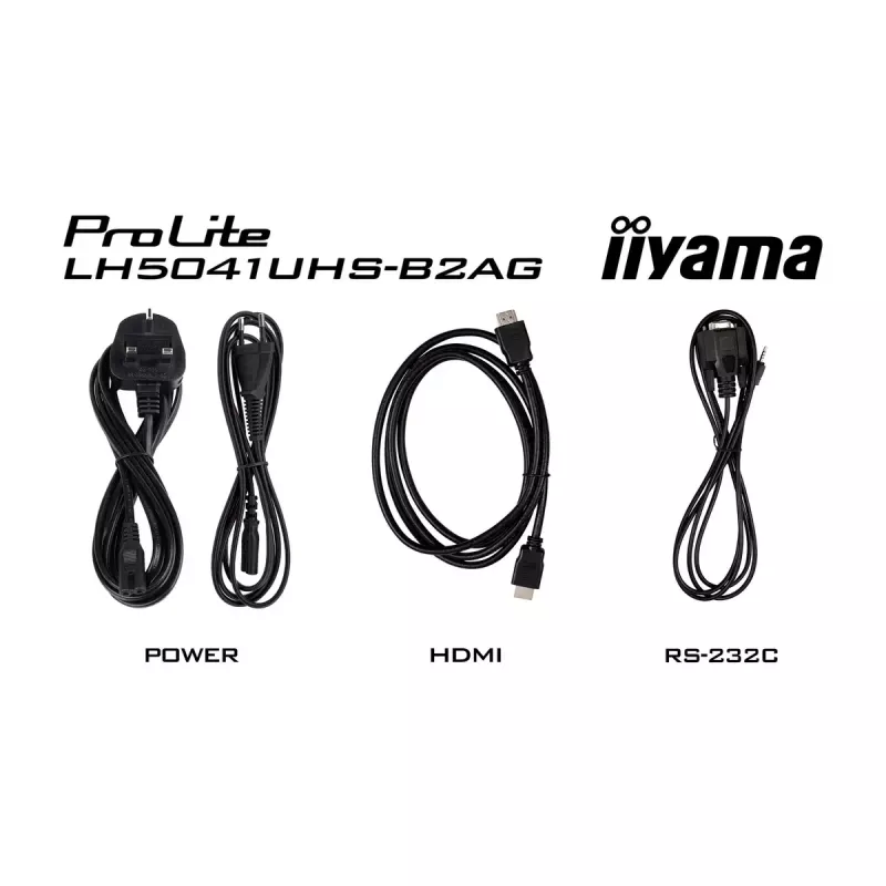 iiyama LH5041UHS-B2AG Pantalla de señalización pantalla publicitaria digital plana 127 cm (50 inch) LCD 500 cd/m² 4K Ultra HD negro 24/7