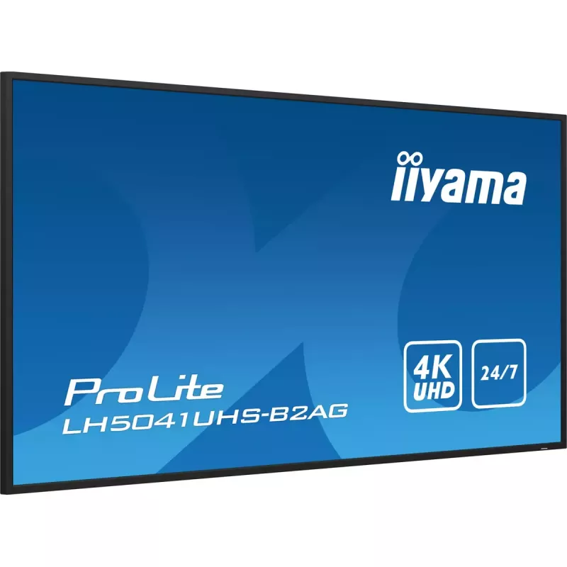 iiyama LH5041UHS-B2AG Pantalla de señalización pantalla publicitaria digital plana 127 cm (50 inch) LCD 500 cd/m² 4K Ultra HD negro 24/7