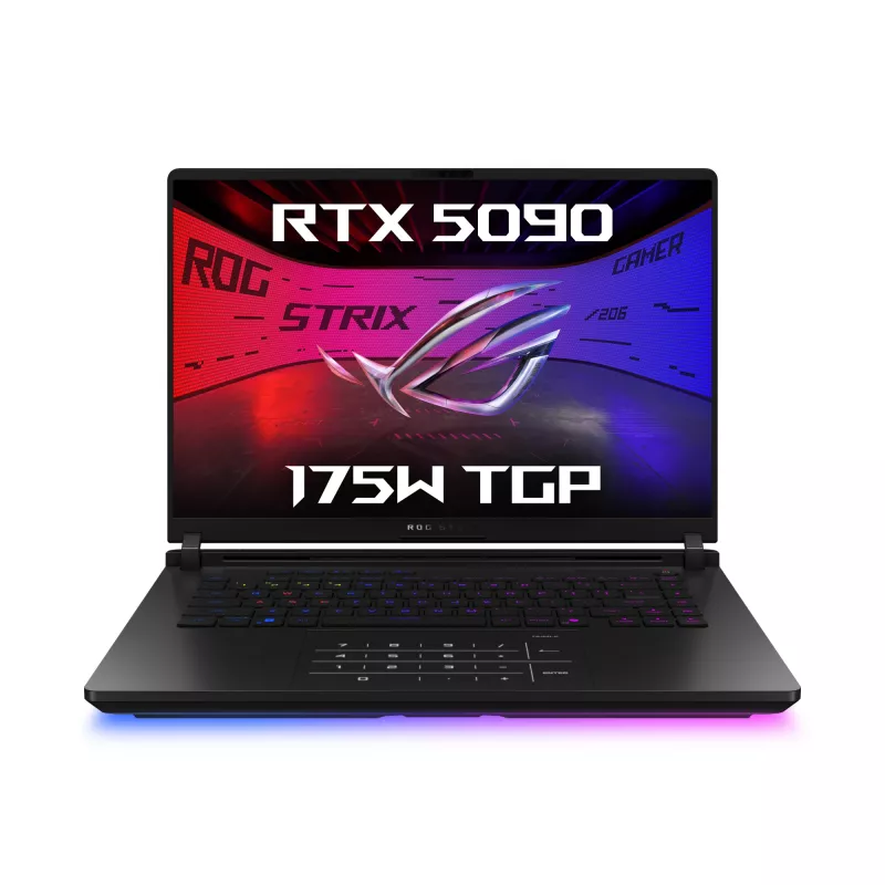 ASUS ROG Strix SCAR 16 G635LX-RW019W Portátil Intel Core Ultra 9 275HX 40,6 cm (16 inch) WQXGA 64 GB DDR5-SDRAM 2 TB SSD NVIDIA GeForce RTX 5090 Wi-Fi 7 (802.11be) Windows 11 Home alemán negro