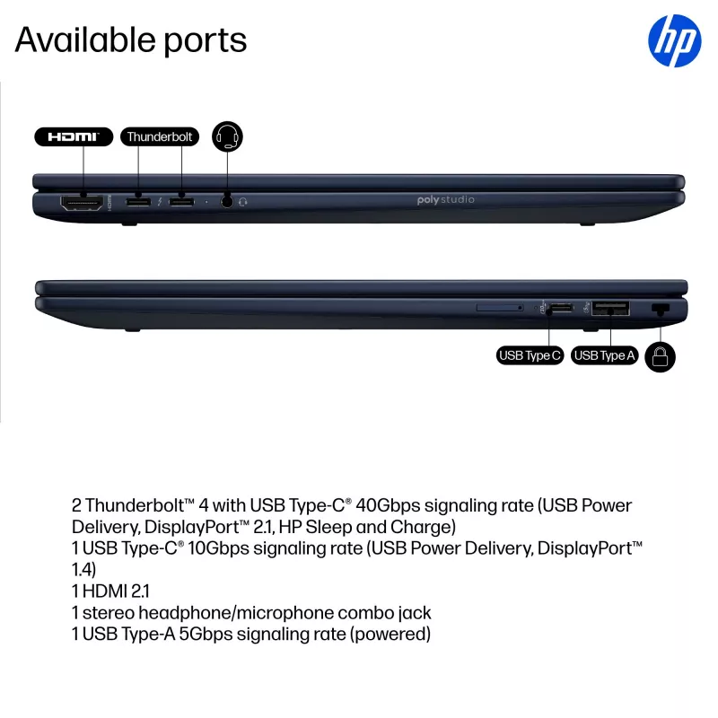 Portátil híbrido HP EliteBook X Flip G1i 14
