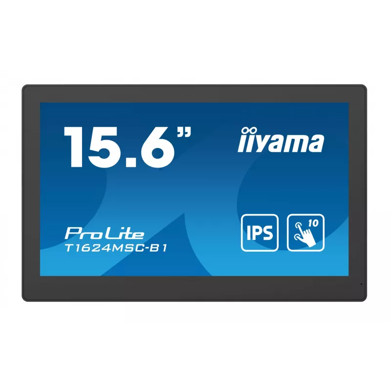 iiyama T1624MSC-B1 Monitor de ordenador 39,6 cm (15,6 inch) 1920 x 1080 píxeles Full HD LED Táctil Negro