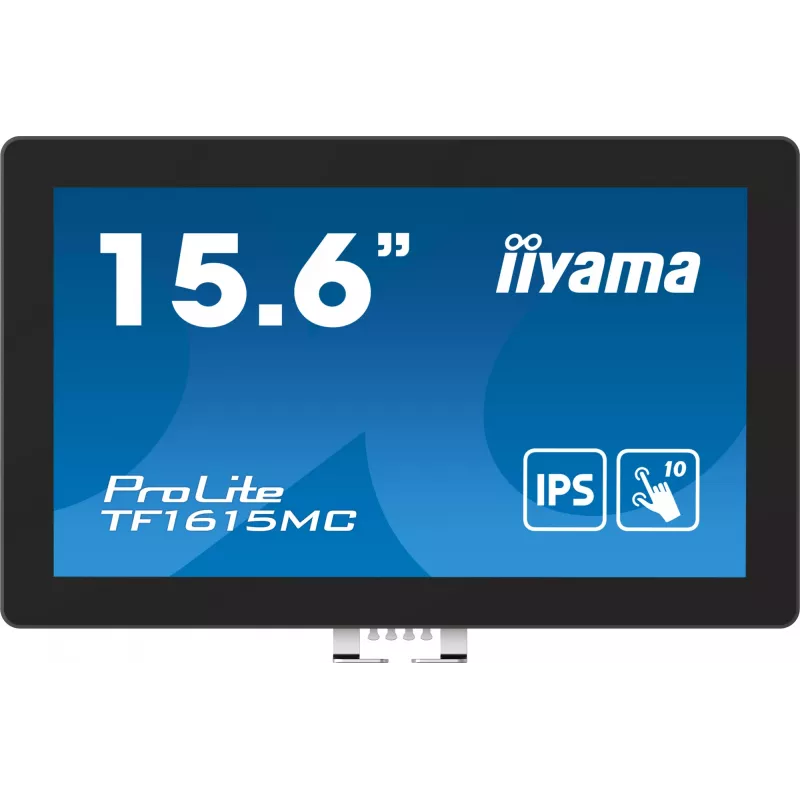 iiyama ProLite TF1615MC-B1 Monitor de ordenador 39,6 cm (15,6 inch) 1920 x 1080 píxeles Full HD Táctil Negro
