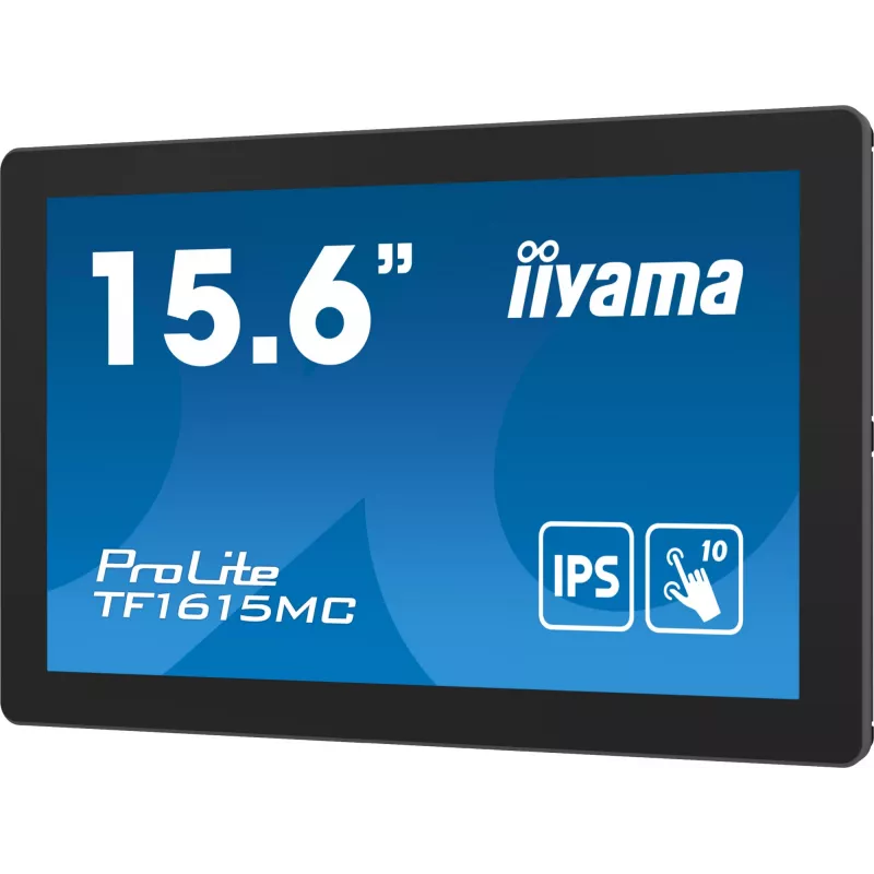 iiyama ProLite TF1615MC-B1 Monitor de ordenador 39,6 cm (15,6 inch) 1920 x 1080 píxeles Full HD Táctil Negro