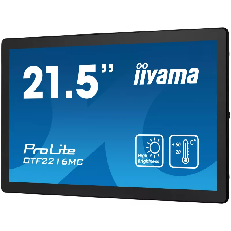 iiyama OTF2216MC-B1 Monitor de ordenador 54,6 cm (21,5 inch) 1920 x 1080 píxeles Full HD LCD Táctil Negro