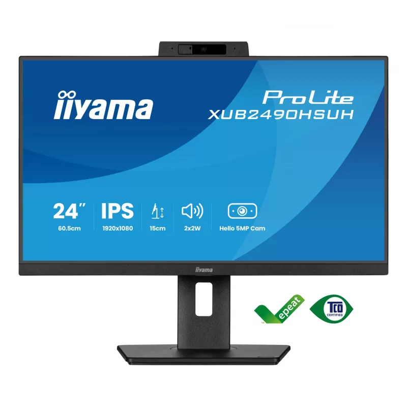 iiyama XUB2490HSUH-B2 Monitor de ordenador 60,5 cm (23,8 inch) 1920 x 1080 píxeles Full HD LED Negro