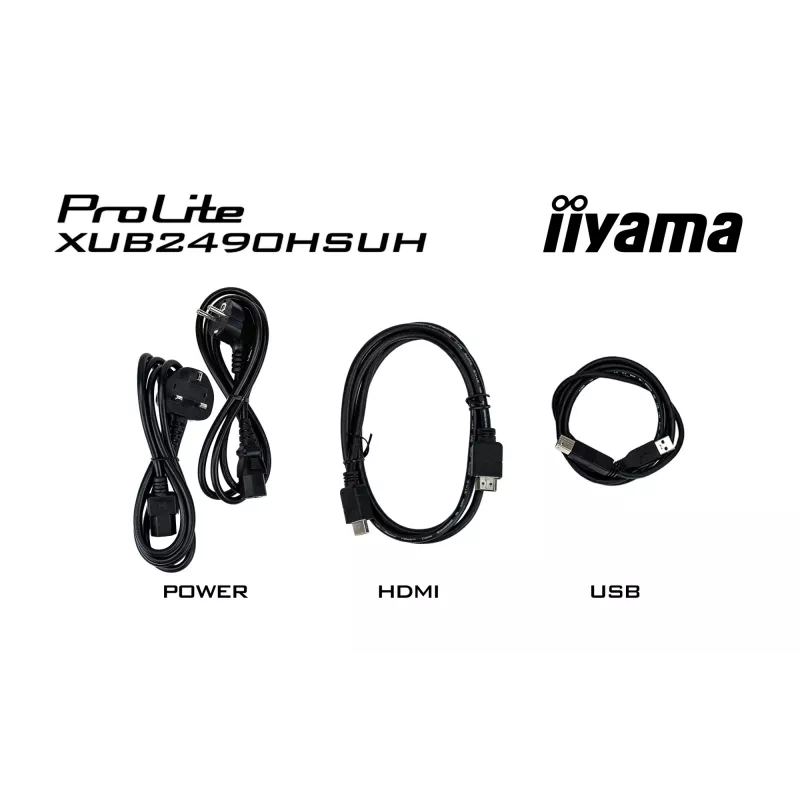 iiyama XUB2490HSUH-B2 Monitor de ordenador 60,5 cm (23,8 inch) 1920 x 1080 píxeles Full HD LED Negro