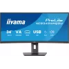 iiyama ProLite XCB3494WQSU-B1 Monitor de ordenador 86,4 cm (34 inch) 3440 x 1440 píxeles UltraWide Quad HD LED Negro