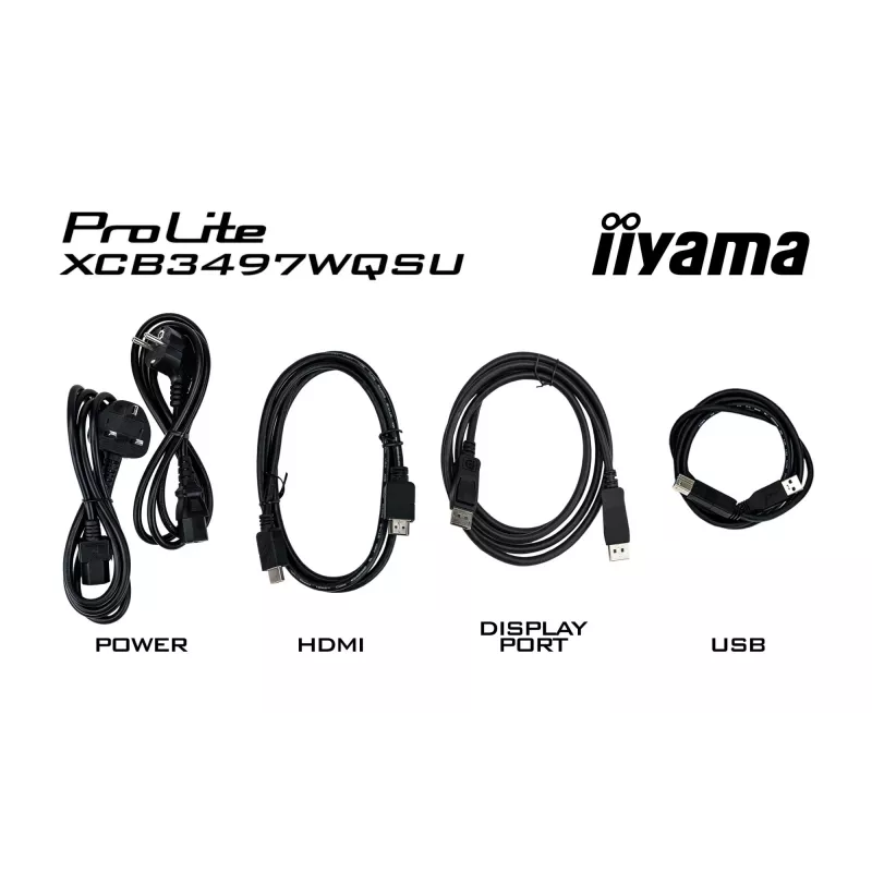 iiyama ProLite XCB3494WQSU-B1 Monitor de ordenador 86,4 cm (34 inch) 3440 x 1440 píxeles UltraWide Quad HD LED Negro
