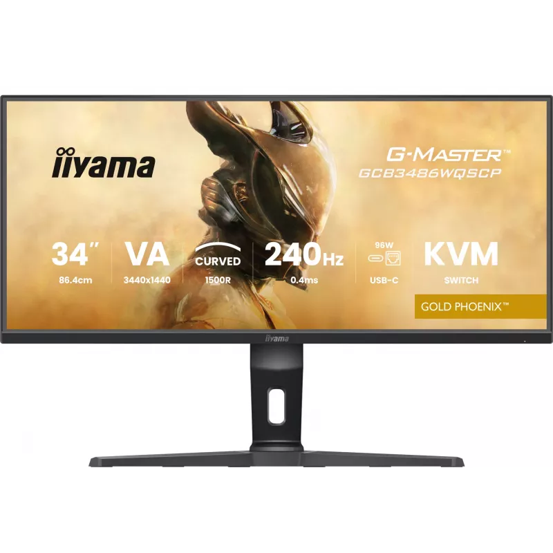 iiyama G-MASTER GCB3486WQSCP-B1 Monitor de ordenador 86,4 cm (34 inch) 3440 x 1440 píxeles UltraWide Quad HD Negro
