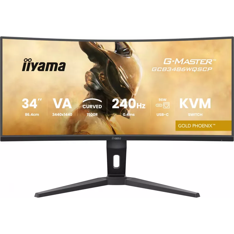 iiyama G-MASTER GCB3486WQSCP-B1 Monitor de ordenador 86,4 cm (34 inch) 3440 x 1440 píxeles UltraWide Quad HD Negro