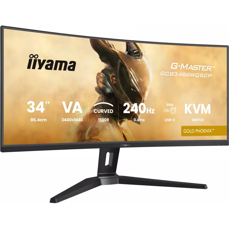 iiyama G-MASTER GCB3486WQSCP-B1 Monitor de ordenador 86,4 cm (34 inch) 3440 x 1440 píxeles UltraWide Quad HD Negro