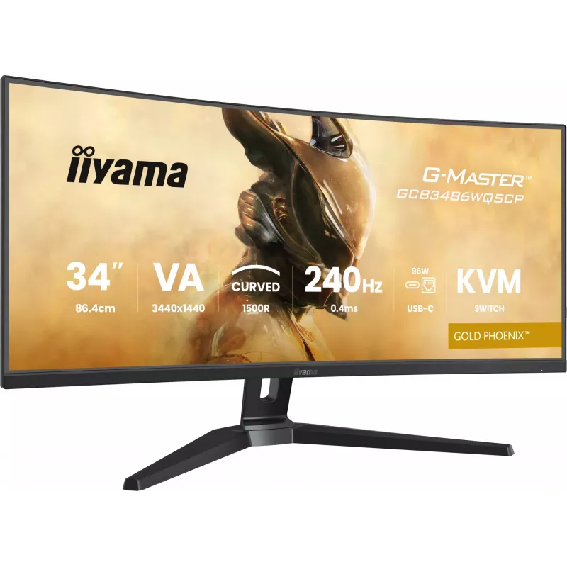 iiyama G-MASTER GCB3486WQSCP-B1 Monitor de ordenador 86,4 cm (34 inch) 3440 x 1440 píxeles UltraWide Quad HD Negro