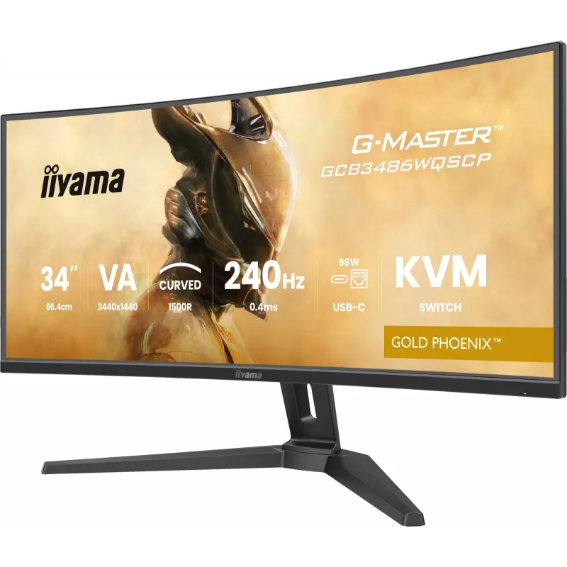 iiyama G-MASTER GCB3486WQSCP-B1 Monitor de ordenador 86,4 cm (34 inch) 3440 x 1440 píxeles UltraWide Quad HD Negro