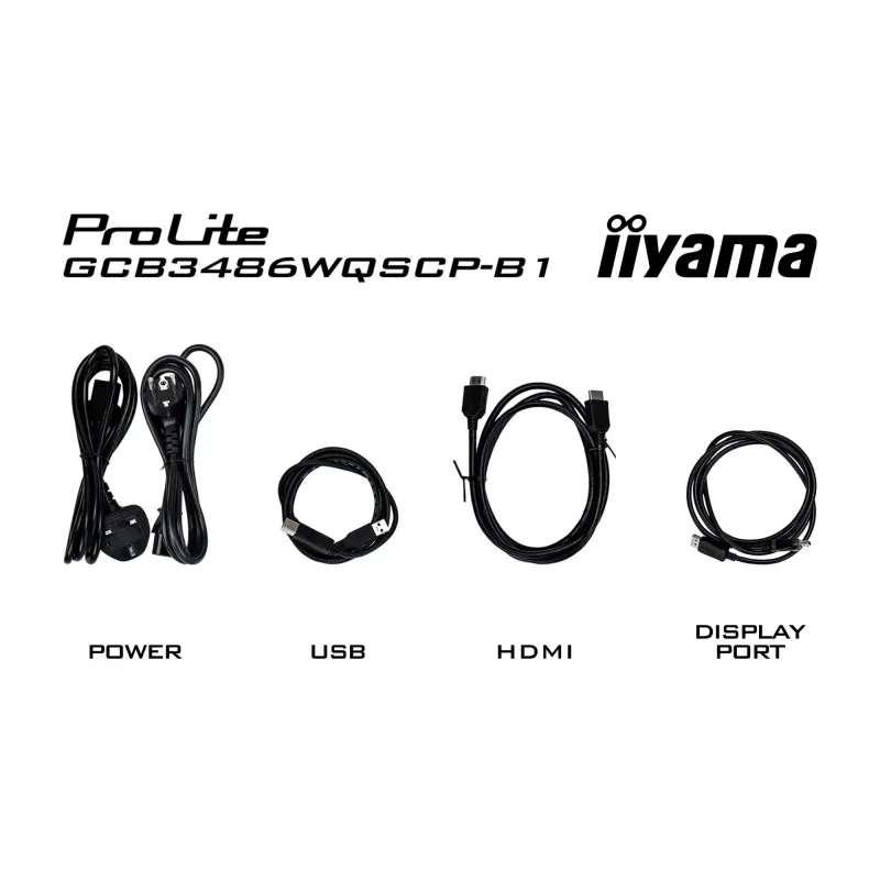 iiyama G-MASTER GCB3486WQSCP-B1 Monitor de ordenador 86,4 cm (34 inch) 3440 x 1440 píxeles UltraWide Quad HD Negro