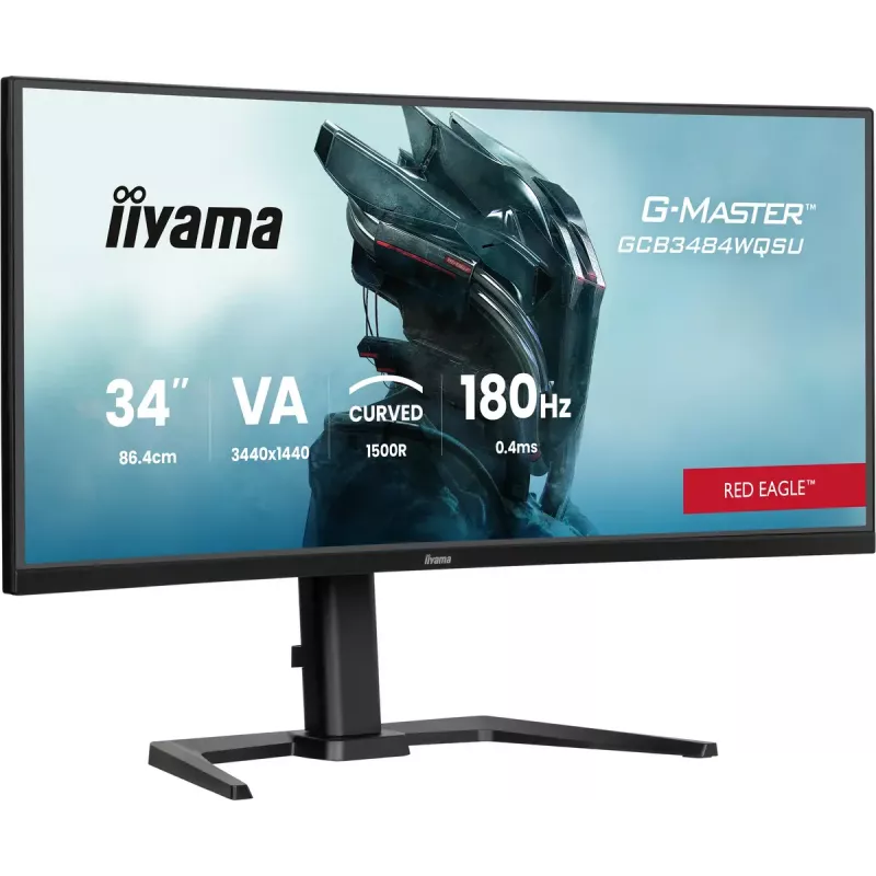 iiyama G-MASTER GCB3484WQSU-B1 Monitor de ordenador 86,4 cm (34 inch) 3440 x 1440 píxeles UltraWide Quad HD LED Negro