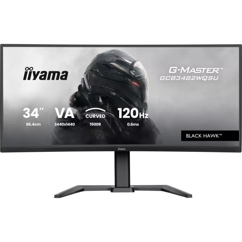 iiyama GCB3482WQSU-B1 Monitor de ordenador 86,4 cm (34 inch) 3440 x 1440 píxeles UltraWide Quad HD LED Negro
