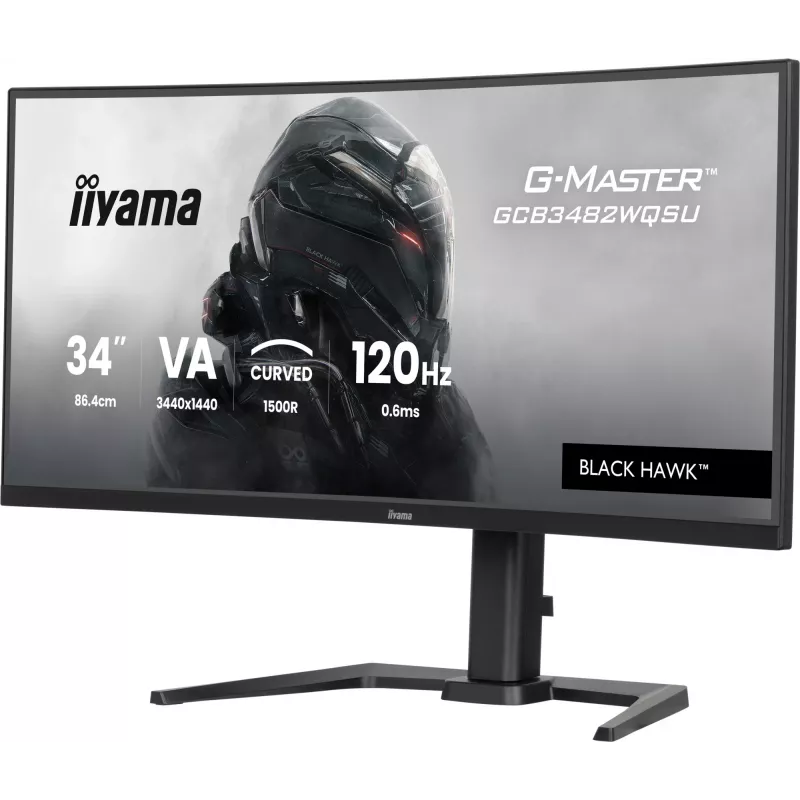 iiyama GCB3482WQSU-B1 Monitor de ordenador 86,4 cm (34 inch) 3440 x 1440 píxeles UltraWide Quad HD LED Negro
