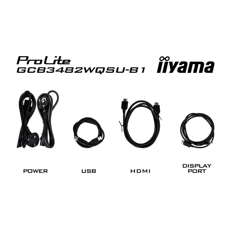iiyama GCB3482WQSU-B1 Monitor de ordenador 86,4 cm (34 inch) 3440 x 1440 píxeles UltraWide Quad HD LED Negro
