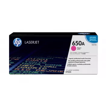 HP 650A Magenta Original LaserJet Cartucho de tóner, 15000 páginas, Magenta, 1 unidad