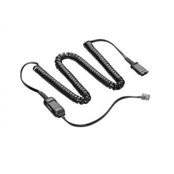 POLY HIC-10 Cable POLY HIC-10 Cable RJ-9 Conector macho Negro