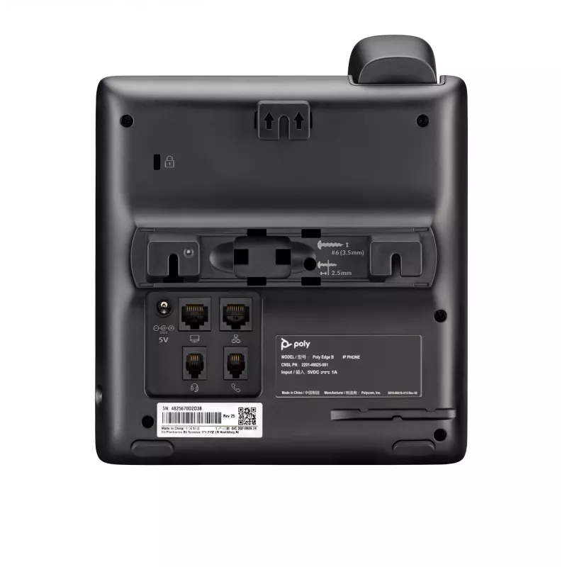 Teléfono IP POLY Edge B10/20/30 Fuente de alimentación 5V/1A Auricular con cable