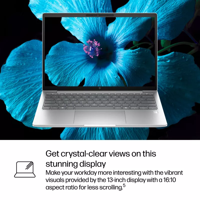 HP EliteBook 6 G1i AD3K4ET portátil con IA, Intel Core Ultra 5 225U, 33,8 cm (13,3 pulgadas) WUXGA IPS, 16 GB DDR5, 512 GB SSD, Wi-Fi 7, Windows 11 Pro, plata