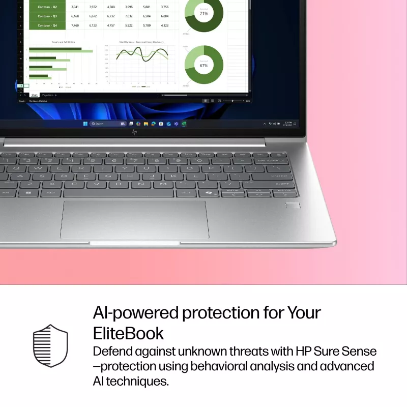HP EliteBook 6 G1i AI Portátil Intel Core Ultra 7 255U 35,6 cm (14 inch) WUXGA 32 GB DDR5-SDRAM Wi-Fi 7 (802.11be) Windows 11 Pro AI PC Plata