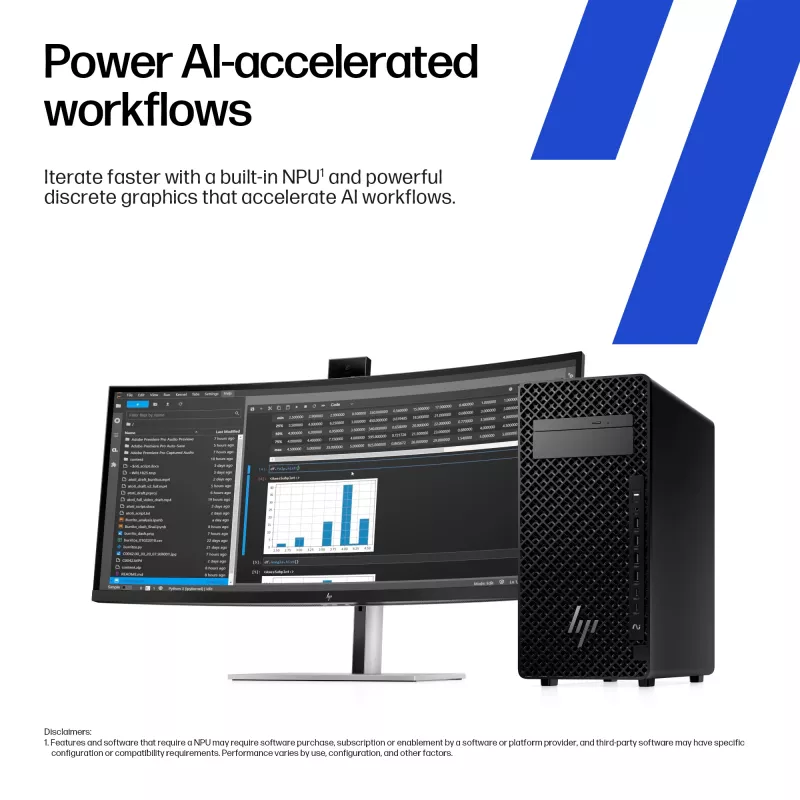 HP Z2 Tower G1i Intel Core Ultra 5 245 16 GB DDR5-SDRAM Windows 11 Pro Workstation Workstation de IA, PC de IA