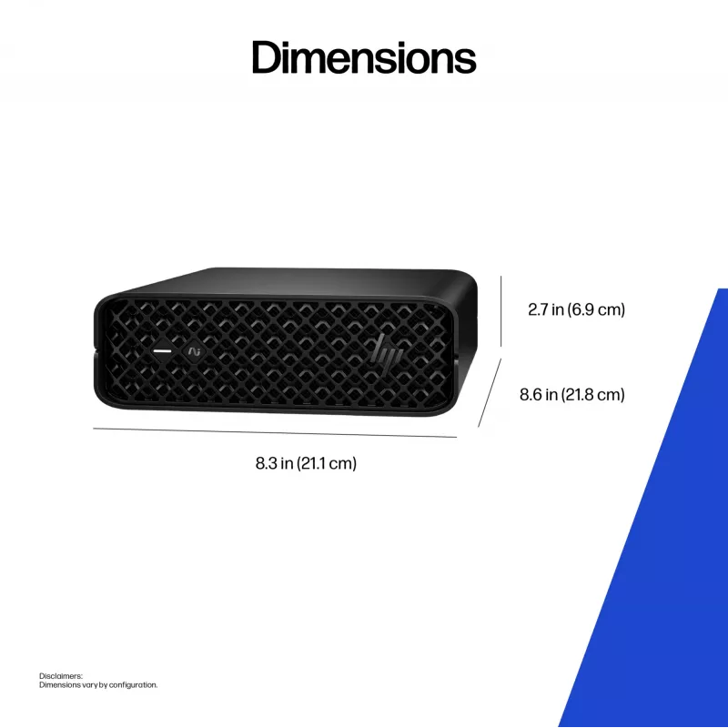 HP Z2 Mini G1i A40LPET estación de trabajo AI mini PC, Intel Core Ultra 7 265K, 32 GB RAM, 1 TB SSD, NVIDIA RTX 2000 Ada 16 GB, Wi-Fi 7, Windows 11 Pro