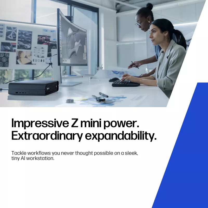 HP Z2 G1i Intel Core Ultra 7 265 32 GB DDR5-SDRAM NVIDIA RTX A400 Windows 11 Pro Mini PC Workstation Workstation de IA, PC de IA