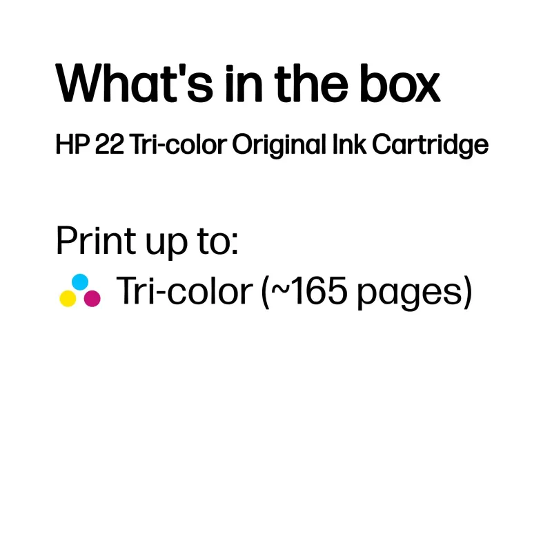 Cartucho de tinta HP C9352AE Color n.º 22 5 ml