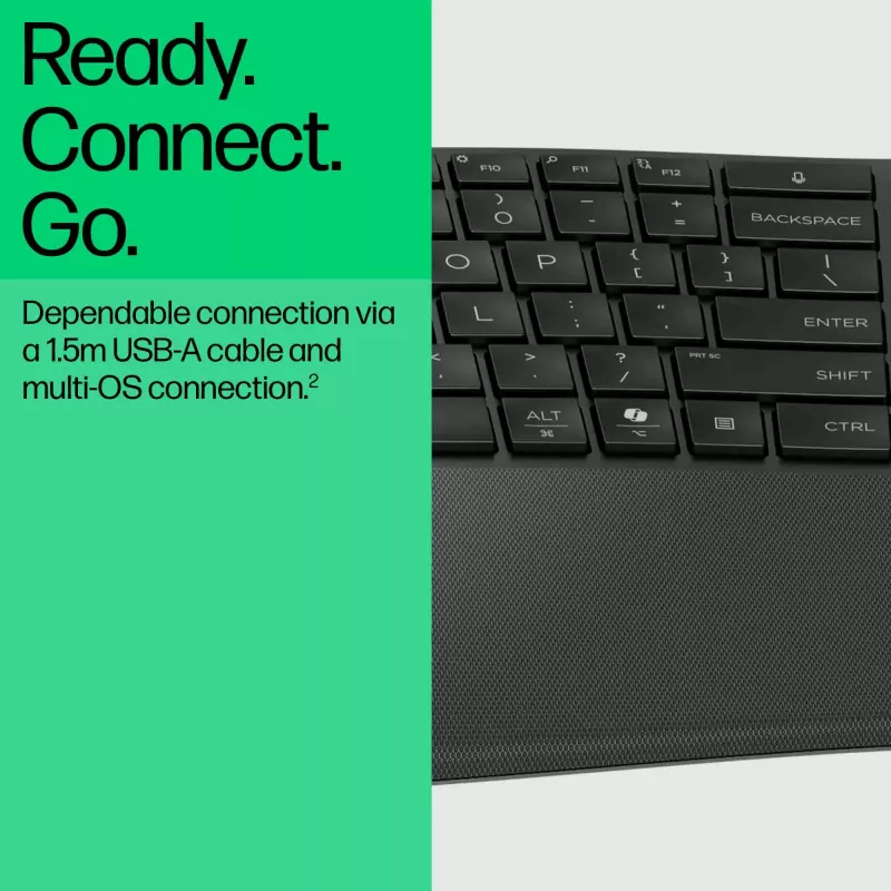 Teclado con cable HP 480 Comfort