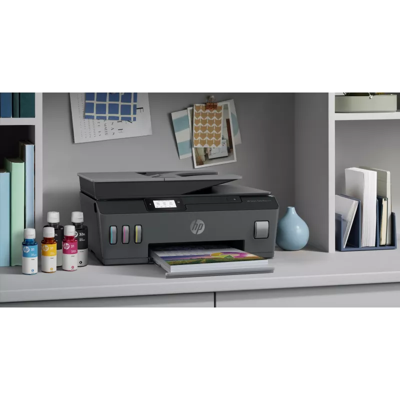 HP Smart Tank Plus 570 Impresora multifunción inalámbrica en color, copiadora, escáner