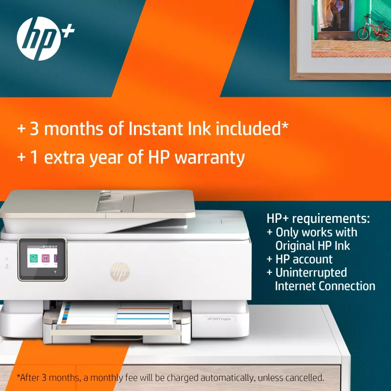 HP ENVY Inspire 7920e impresora multifunción inalámbrica en color, Instant Ink; copiadora, escáner