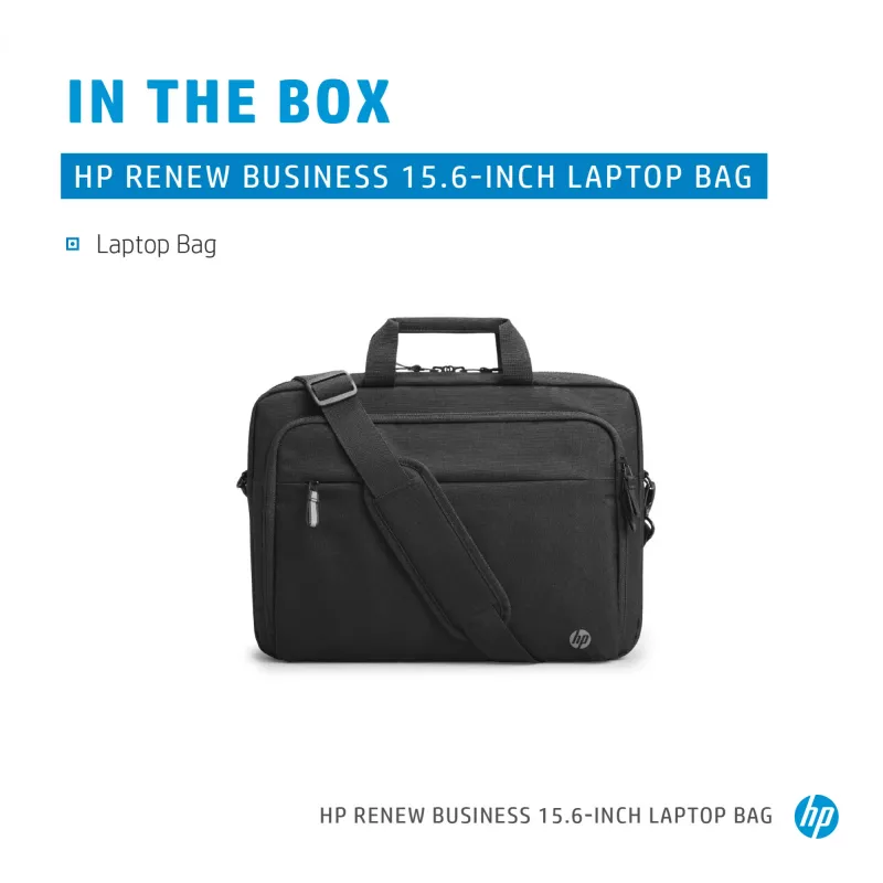 HP Renew Business Bolsa para portátil de 15,6 pulgadas, bolsa messenger, 39,6 cm (15,6